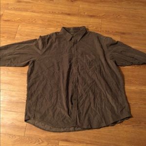 Mens Olive Corduroy Club Room Button down 3xl xxxl